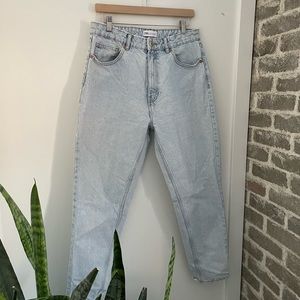 Zara High Waisted Straight Leg Jean